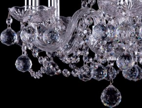 Подвесная люстра Bohemia Ivele Crystal 1402 1402/5/141/Ni/Balls в Александровском - alexsandrovskoe.mebel24.online | фото 3