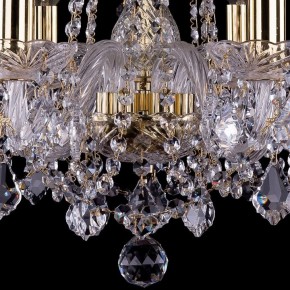 Подвесная люстра Bohemia Ivele Crystal 1402 1402/6/160/G/Leafs в Александровском - alexsandrovskoe.mebel24.online | фото 3