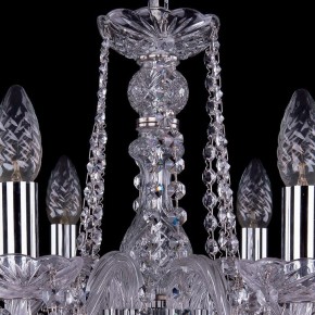 Подвесная люстра Bohemia Ivele Crystal 1402 1402/6/160/Ni/Leafs в Александровском - alexsandrovskoe.mebel24.online | фото 4