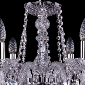 Подвесная люстра Bohemia Ivele Crystal 1402 1402/6/195/Ni в Александровском - alexsandrovskoe.mebel24.online | фото 5