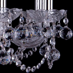 Подвесная люстра Bohemia Ivele Crystal 1402 1402/8/195/Ni/Balls в Александровском - alexsandrovskoe.mebel24.online | фото 3