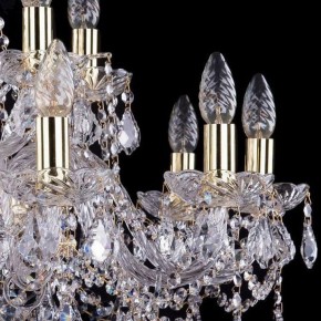 Подвесная люстра Bohemia Ivele Crystal 1411 1411/10+5/240/G/Leafs в Александровском - alexsandrovskoe.mebel24.online | фото 2
