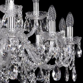 Подвесная люстра Bohemia Ivele Crystal 1411 1411/12+6/300/Ni в Александровском - alexsandrovskoe.mebel24.online | фото 2