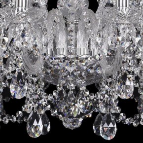 Подвесная люстра Bohemia Ivele Crystal 1411 1411/12+6/300/Ni в Александровском - alexsandrovskoe.mebel24.online | фото 3