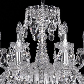 Подвесная люстра Bohemia Ivele Crystal 1411 1411/12+6/300/Ni в Александровском - alexsandrovskoe.mebel24.online | фото 4