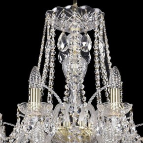 Подвесная люстра Bohemia Ivele Crystal 1411 1411/16+8/360/2d/G в Александровском - alexsandrovskoe.mebel24.online | фото 4