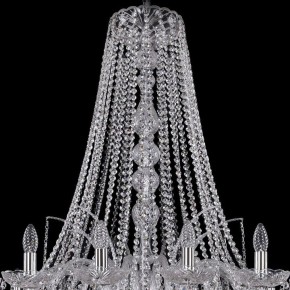 Подвесная люстра Bohemia Ivele Crystal 1411 1411/18/400/h-113/Ni в Александровском - alexsandrovskoe.mebel24.online | фото 4