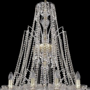 Подвесная люстра Bohemia Ivele Crystal 1411 1411/20/400/XL-120/G в Александровском - alexsandrovskoe.mebel24.online | фото 4