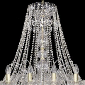 Подвесная люстра Bohemia Ivele Crystal 1411 1411/24/460/G в Александровском - alexsandrovskoe.mebel24.online | фото 4
