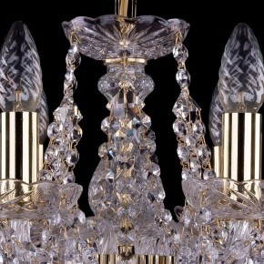 Подвесная люстра Bohemia Ivele Crystal 1413 1413/6/141/G/Leafs в Александровском - alexsandrovskoe.mebel24.online | фото 4