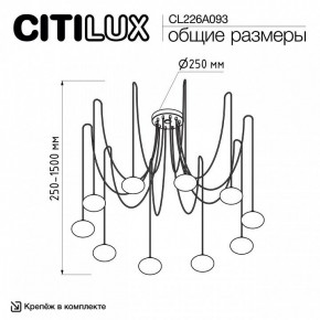 Подвесная люстра Citilux Atman Smart CL226A093 в Александровском - alexsandrovskoe.mebel24.online | фото 2