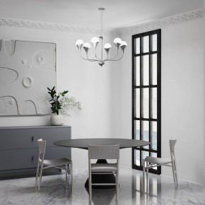 Подвесная люстра Eurosvet Calyx 60169/6 никель в Александровском - alexsandrovskoe.mebel24.online | фото 4