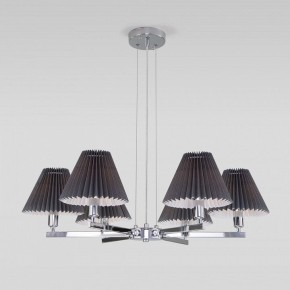 Подвесная люстра Eurosvet Peony 60136/6 хром/графит в Александровском - alexsandrovskoe.mebel24.online | фото 2