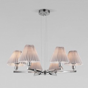 Подвесная люстра Eurosvet Peony 60136/6 хром/серый в Александровском - alexsandrovskoe.mebel24.online | фото 3