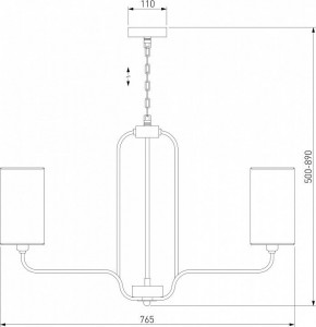 Подвесная люстра Eurosvet Purezza 60128/6 хром в Александровском - alexsandrovskoe.mebel24.online | фото 4