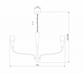 Подвесная люстра Eurosvet Rhyton 60167/8 латунь в Александровском - alexsandrovskoe.mebel24.online | фото 6