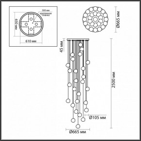 Подвесная люстра Odeon Light Jemstone 5084/120L в Александровском - alexsandrovskoe.mebel24.online | фото 4