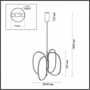 Подвесная люстра Odeon Light Piuma 6665/53L в Александровском - alexsandrovskoe.mebel24.online | фото 5