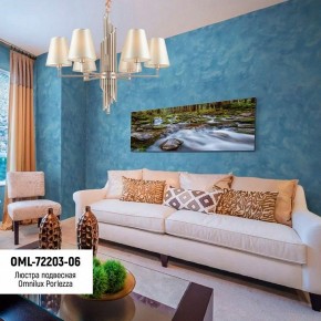 Подвесная люстра Omnilux Porlezza OML-72203-06 в Александровском - alexsandrovskoe.mebel24.online | фото 8