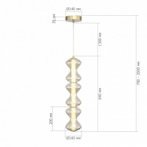 Подвесная люстра ST-Luce SPINE SL6136.213.01 в Александровском - alexsandrovskoe.mebel24.online | фото 4