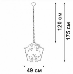 Подвесная люстра Vitaluce V4991 V4991-8/3 в Александровском - alexsandrovskoe.mebel24.online | фото 3