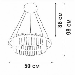 Подвесная люстра Vitaluce V54010 V54010-0/1S в Александровском - alexsandrovskoe.mebel24.online | фото 6
