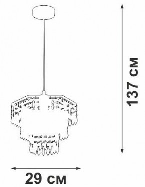 Подвесная люстра Vitaluce V5883 V5883-1/1S в Александровском - alexsandrovskoe.mebel24.online | фото 6