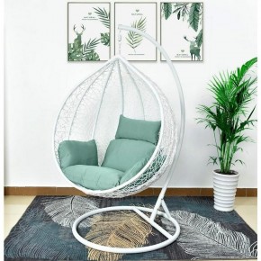 Подвесное кресло AFM-168A-XL White/Green в Александровском - alexsandrovskoe.mebel24.online | фото