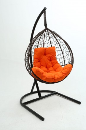Подвесное кресло Бароло (коричневый/оранжевый) в Александровском - alexsandrovskoe.mebel24.online | фото