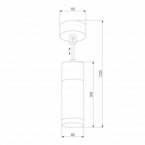Подвесной светильник Eurosvet Double Topper 50135/1 LED хром/черный в Александровском - alexsandrovskoe.mebel24.online | фото 4