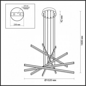 Подвесной светильник Odeon Light Rudy 3890/96L в Александровском - alexsandrovskoe.mebel24.online | фото 6