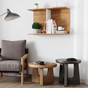Полка Ион-3 (крафт/белый) в Александровском - alexsandrovskoe.mebel24.online | фото 3