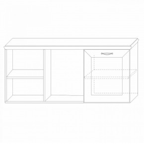 Полка навесная 4 Сиена в Александровском - alexsandrovskoe.mebel24.online | фото 3