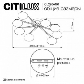 Потолочная люстра Citilux Atman Smart CL226A181 в Александровском - alexsandrovskoe.mebel24.online | фото 10