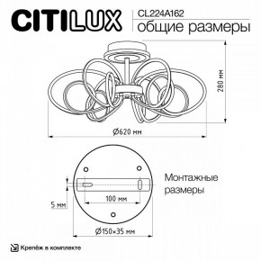 Потолочная люстра Citilux Salma Smart CL224A162 в Александровском - alexsandrovskoe.mebel24.online | фото 12
