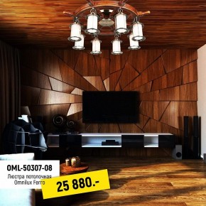 Потолочная люстра Omnilux Ferro OML-50307-08 в Александровском - alexsandrovskoe.mebel24.online | фото 2