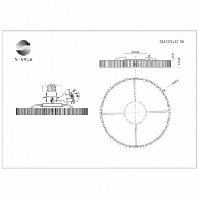 Потолочная люстра ST-Luce Estense SL6203.402.50 в Александровском - alexsandrovskoe.mebel24.online | фото 3