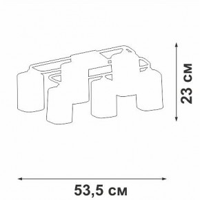 Потолочная люстра Vitaluce V3092 V3092-1/6PL в Александровском - alexsandrovskoe.mebel24.online | фото 4