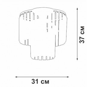 Потолочная люстра Vitaluce V5155 V5155-1/4PL в Александровском - alexsandrovskoe.mebel24.online | фото 4