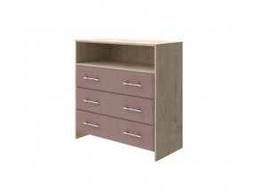 PROxSON Комод Varna (ЛДСП Бунратти+ткань Бунратти/Ultra Горячий шоколад) 90x40 в Александровском - alexsandrovskoe.mebel24.online | фото