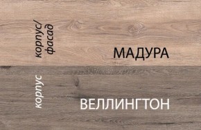 Шкаф 2D1S2NL/D1, DIESEL , цвет дуб мадура/веллингтон в Александровском - alexsandrovskoe.mebel24.online | фото 3