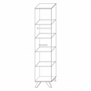 Шкаф 400 Вега Скандинавия в Александровском - alexsandrovskoe.mebel24.online | фото 4