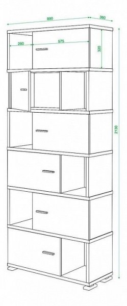 Шкаф комбинированный Домино СБ-30/6 в Александровском - alexsandrovskoe.mebel24.online | фото 2