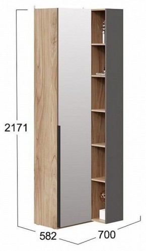Шкаф комбинированный Порто СМ-393.21.025 в Александровском - alexsandrovskoe.mebel24.online | фото 2