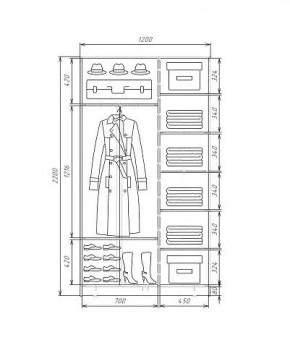 Шкаф-купе ХИТ 22-4-12-55 (420) в Александровском - alexsandrovskoe.mebel24.online | фото 4