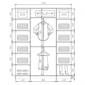 Шкаф-купе ХИТ 22-4-18/2-777 (420) в Александровском - alexsandrovskoe.mebel24.online | фото 2