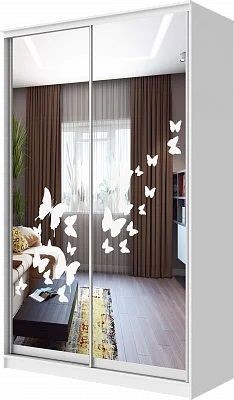 Шкаф-купе ХИТ 24-12-66 БАБОЧКИ в Александровском - alexsandrovskoe.mebel24.online | фото