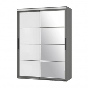 Шкаф-купе Крафт-6 1.6 м ШКК-06 (графит) в Александровском - alexsandrovskoe.mebel24.online | фото 3