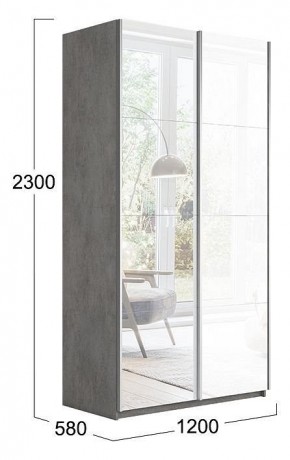 Шкаф-купе Траст СШК 2.120.60-13.15 в Александровском - alexsandrovskoe.mebel24.online | фото 3