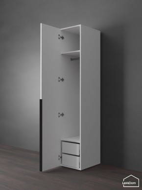 Шкаф Linnea MHR-1-3 2050х400х510 (Белый-М 11.1.2) в Александровском - alexsandrovskoe.mebel24.online | фото 5